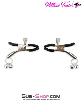 0360M      Silver Bells Jingling Jiggling Nipple Clamps - MEGA Deal