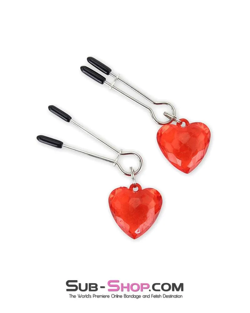 0518MQ-SIS      Pretty Sissy Accessory Princess Heart's Desire Tweezer Cock Dominatrix Sissy and Ball Clamps