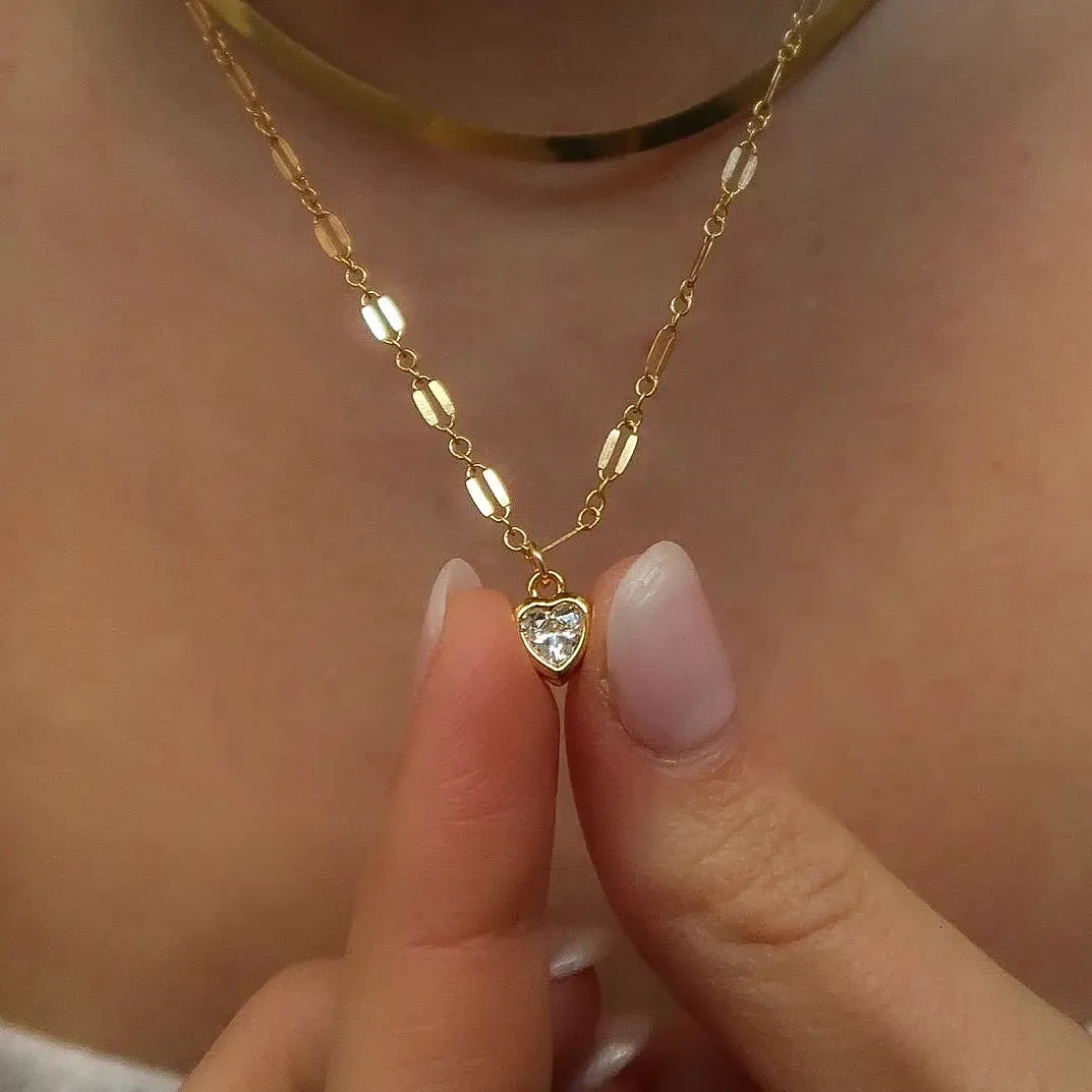 14k Gold Fill Heart Necklace