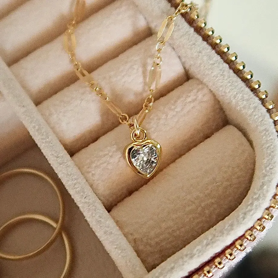 14k Gold Fill Heart Necklace