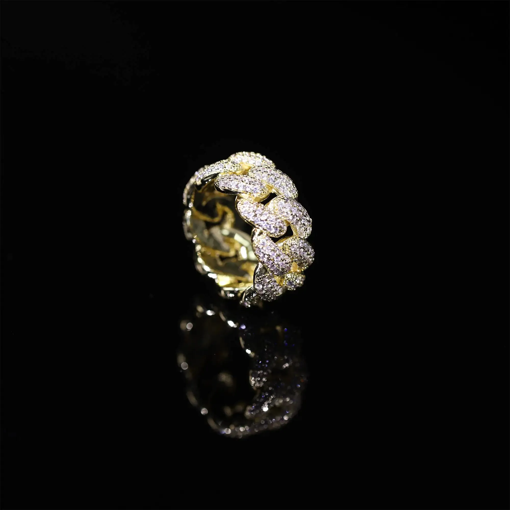 2023 New Popular Fashion Hip Hop Sparkling and Zircon Ring Singer Rock Party Dating Men's Exquisite High Quality Jewelry