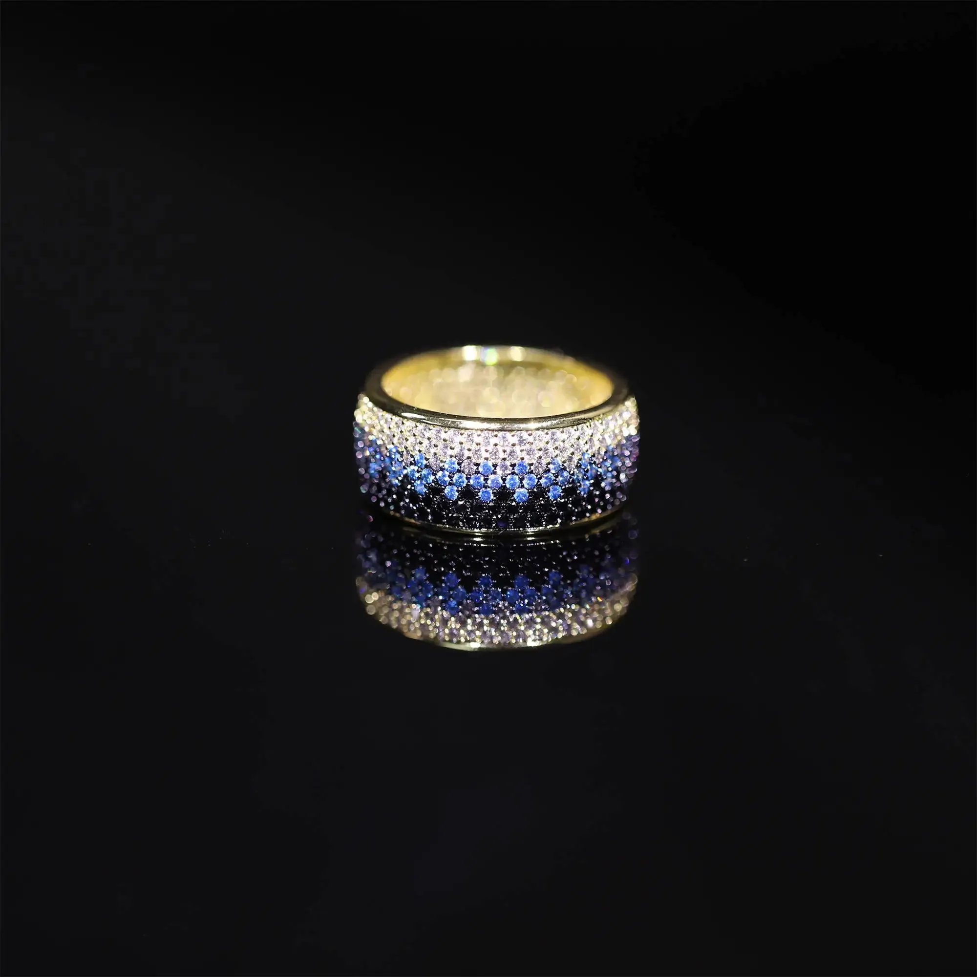 2023 New Popular Fashion Hip Hop Sparkling and Zircon Ring Singer Rock Party Dating Men's Exquisite High Quality Jewelry