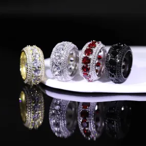 2023 New Popular Fashion Hip Hop Sparkling and Zircon Ring Singer Rock Party Dating Men's Exquisite High Quality Jewelry