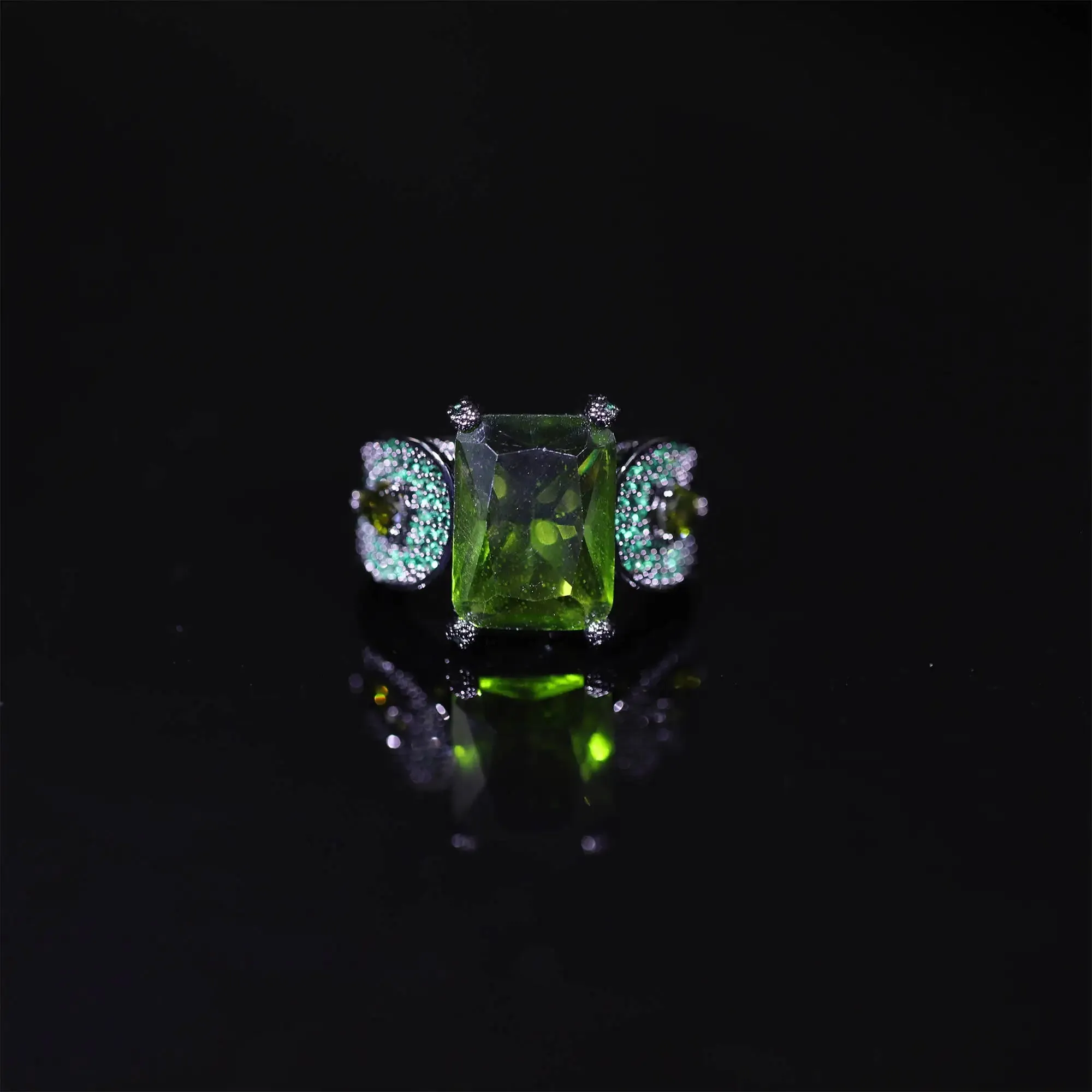 2023 New Popular Fashion Hip Hop Sparkling and Zircon Ring Singer Rock Party Dating Men's Exquisite High Quality Jewelry