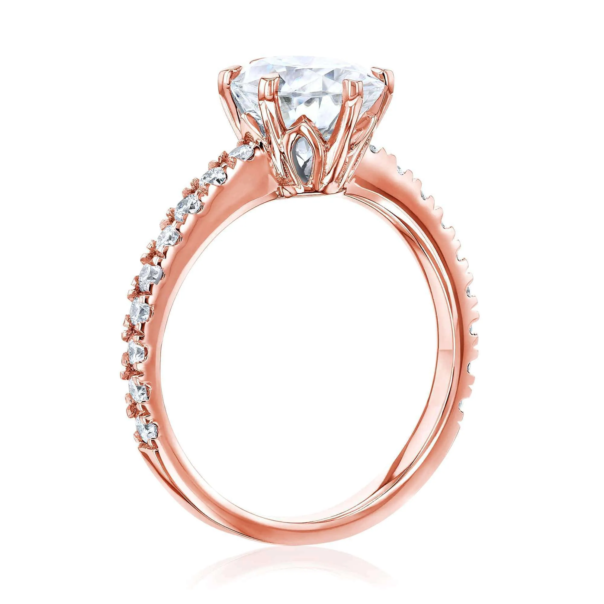 2.1ct Oval Forever One Moissanite Ring