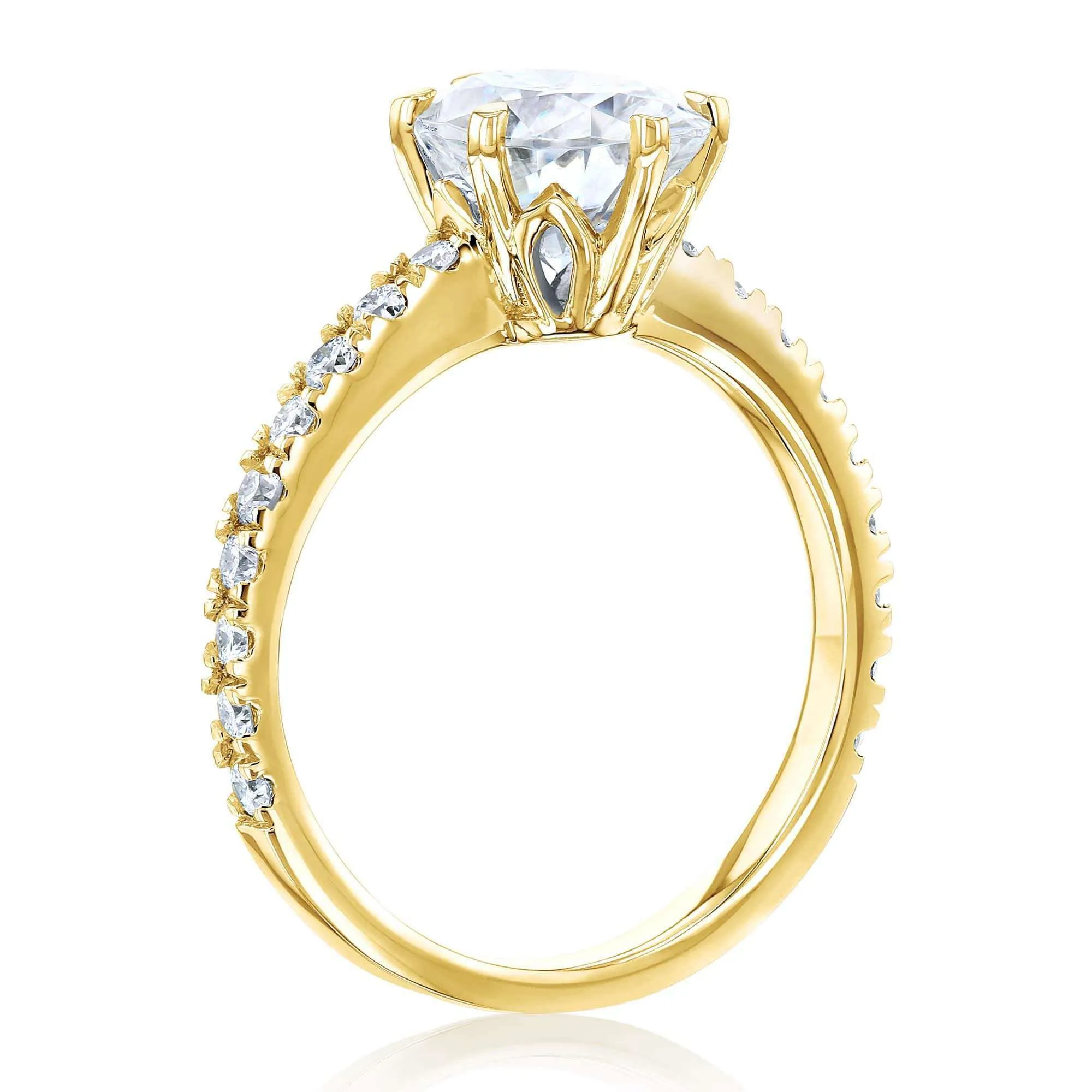 2.1ct Oval Forever One Moissanite Ring