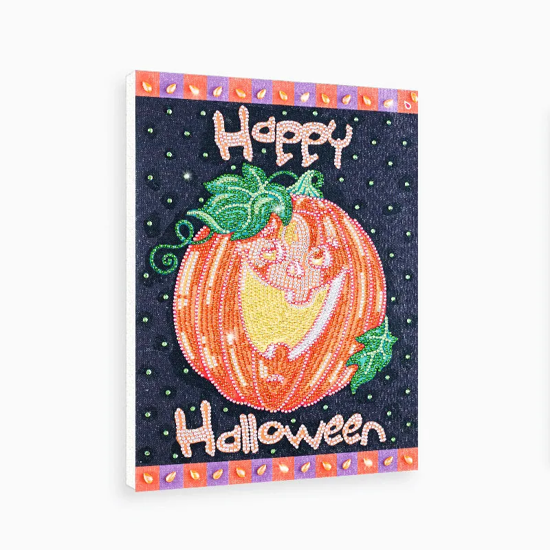 5D DIY  Special-Shaped Diamond-Halloween Pumpkin 30*40cm