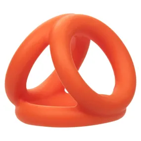 Alpha Liquid Silicone Tri-Ring - Orange