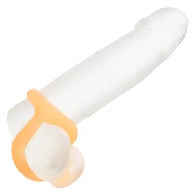 Alpha Teardrop Glow-in-the-Dark Penis & Testicles Ring, Soft Silicone