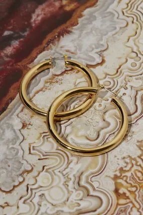 Amalfi Tube Hoops ~ Gold