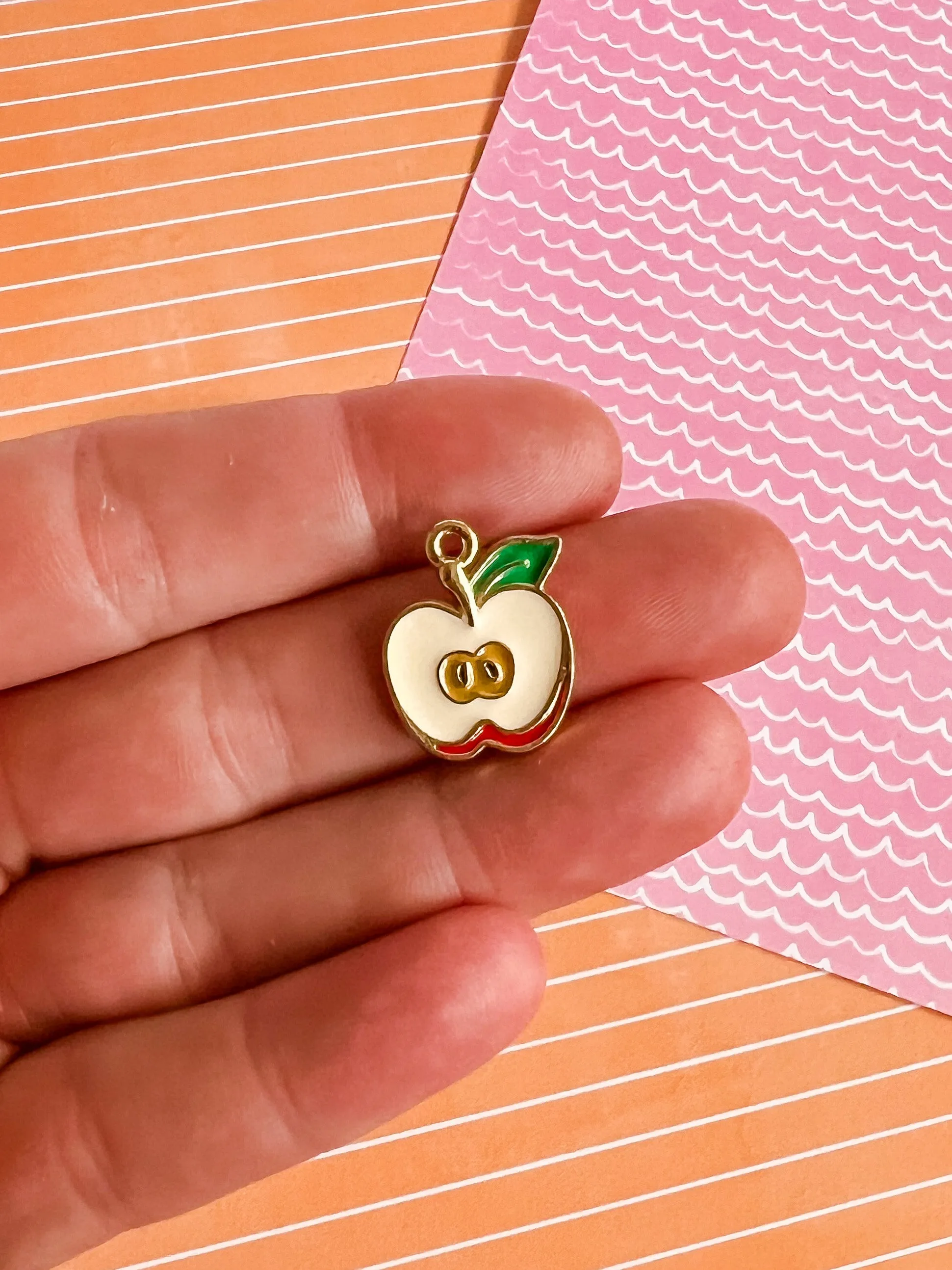 Apple a Day Necklace and Earrings