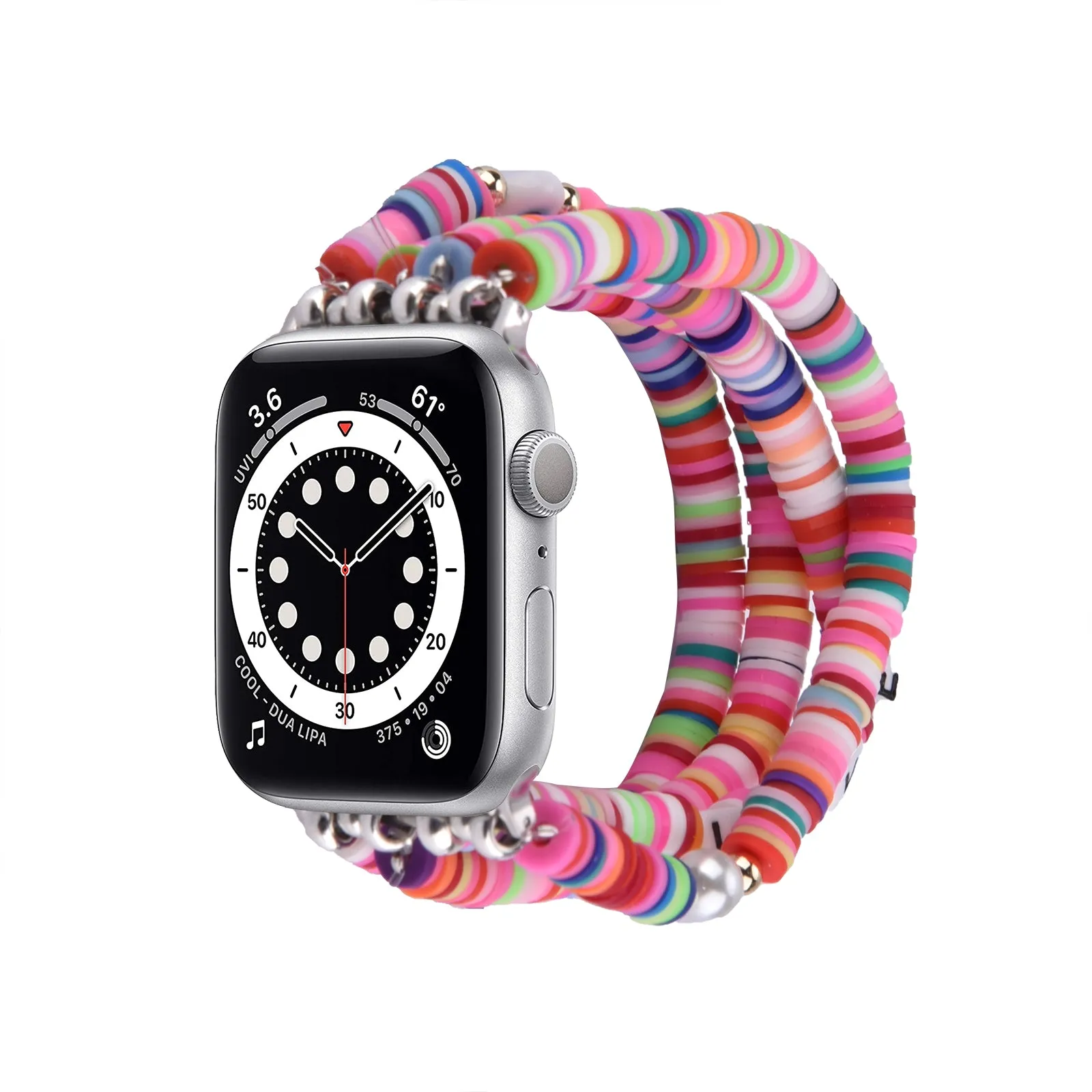 Cute Fashion Preppy Stack Handmade Elastic Band for Apple Watch