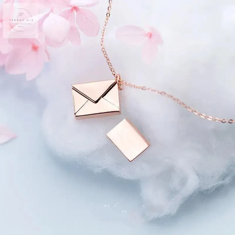 Envelope Letter Pendant Necklace for Women - Perfect Fashion Jewelry Gift for Girlfriends