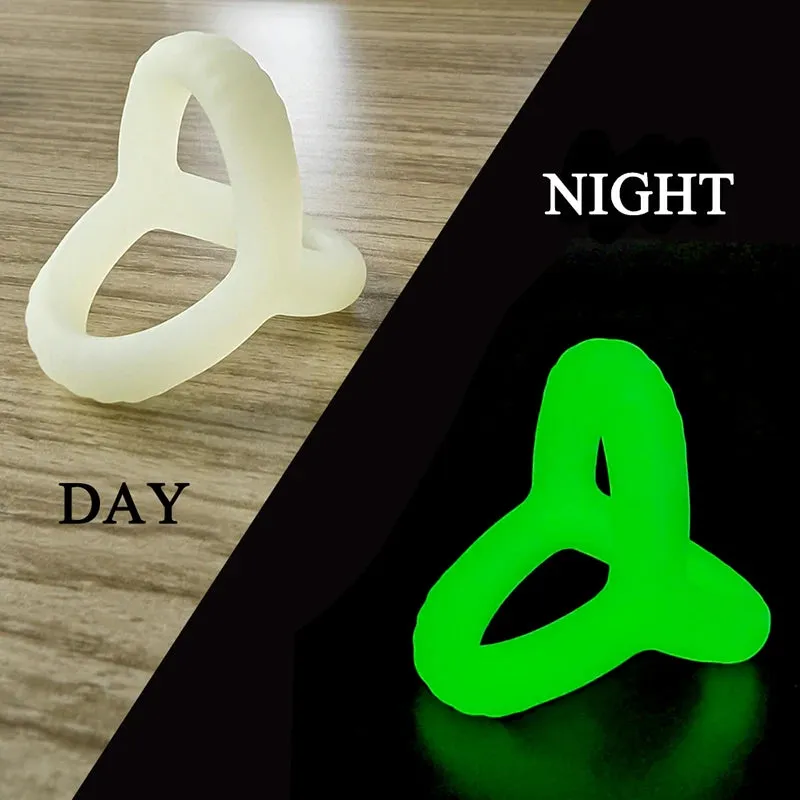 Fluorescence Reusable Silicone Cock Ring