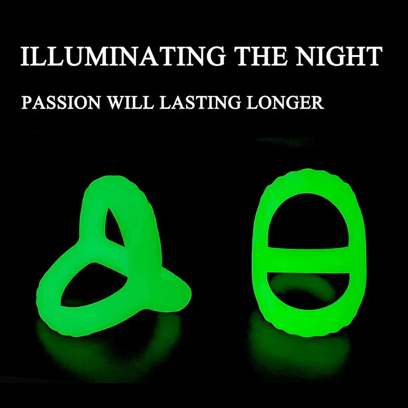 Fluorescence Reusable Silicone Cock Ring