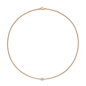 FP Aria 18ct Rose Gold .17ct Diamond Necklace