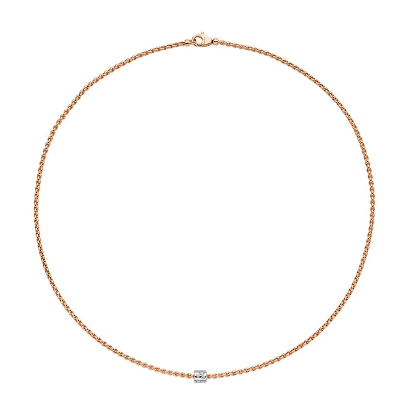 FP Aria 18ct Rose Gold .17ct Diamond Necklace