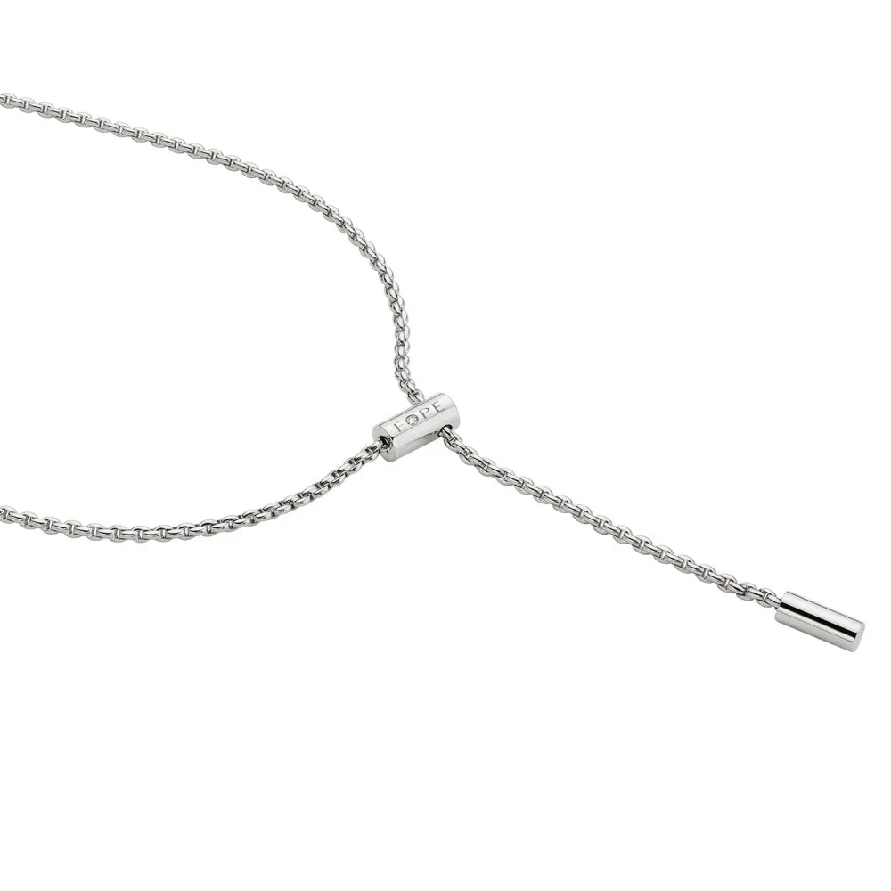 FP Aria 18ct White Gold .1ct Diamond Adjustable Slider Necklace