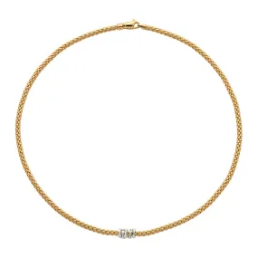 FP Prima 18ct Yellow Gold .2ct Diamond Necklace