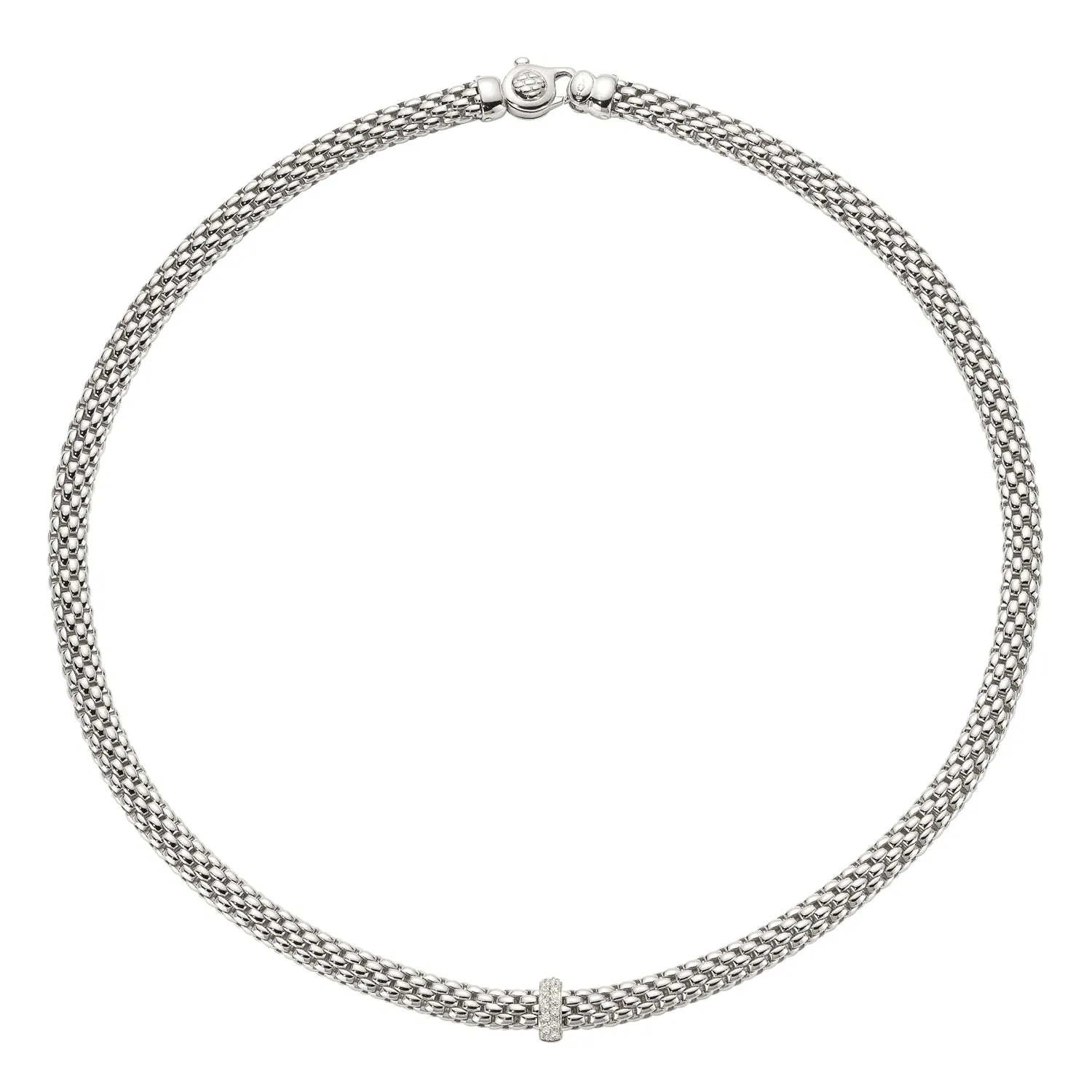 FP Vendome 18ct White Gold .1ct Diamond Necklace