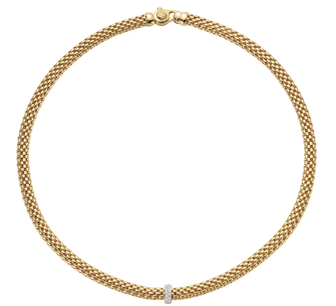 FP Vendome 18ct Yellow Gold .1ct Diamond Necklace