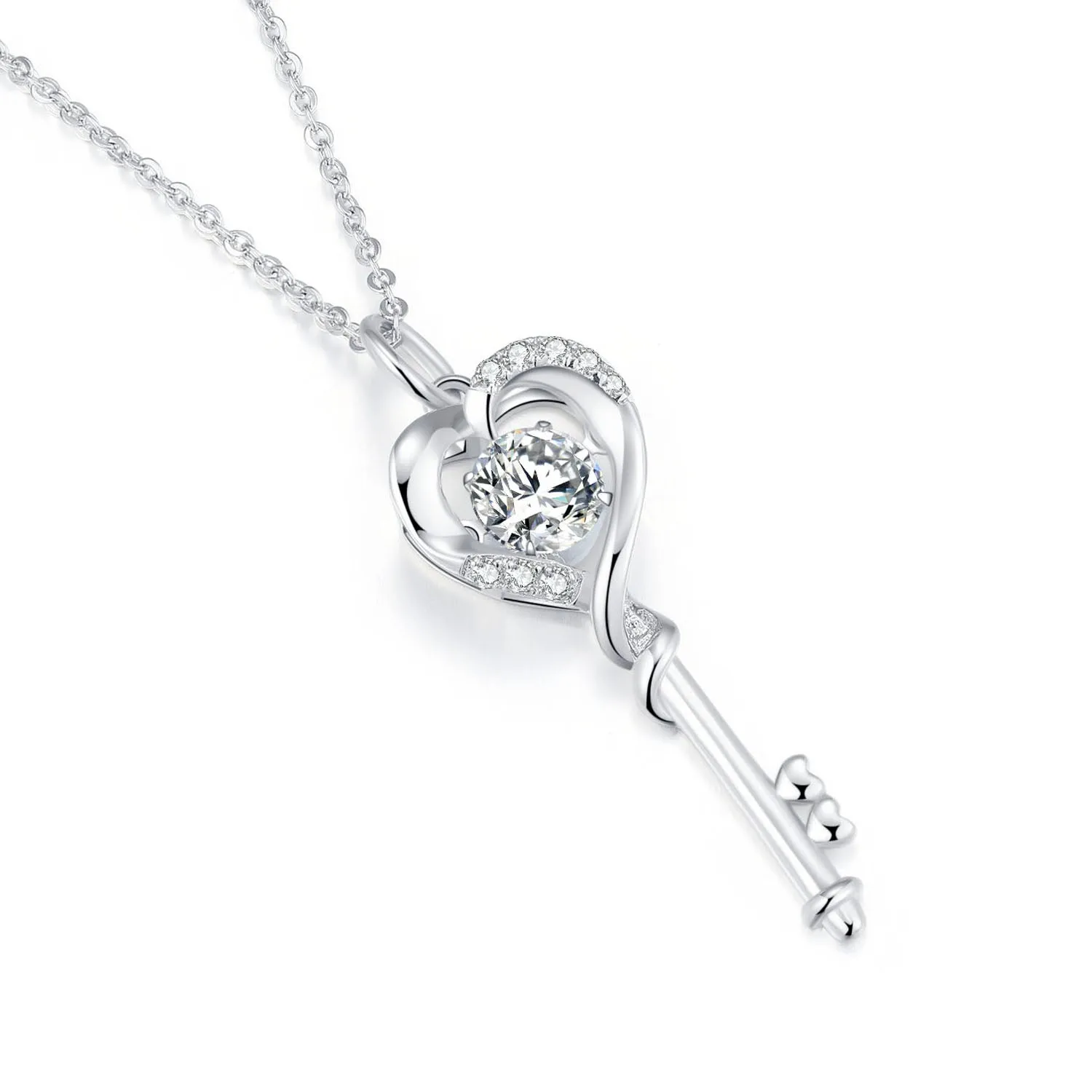 Heart Key Necklace