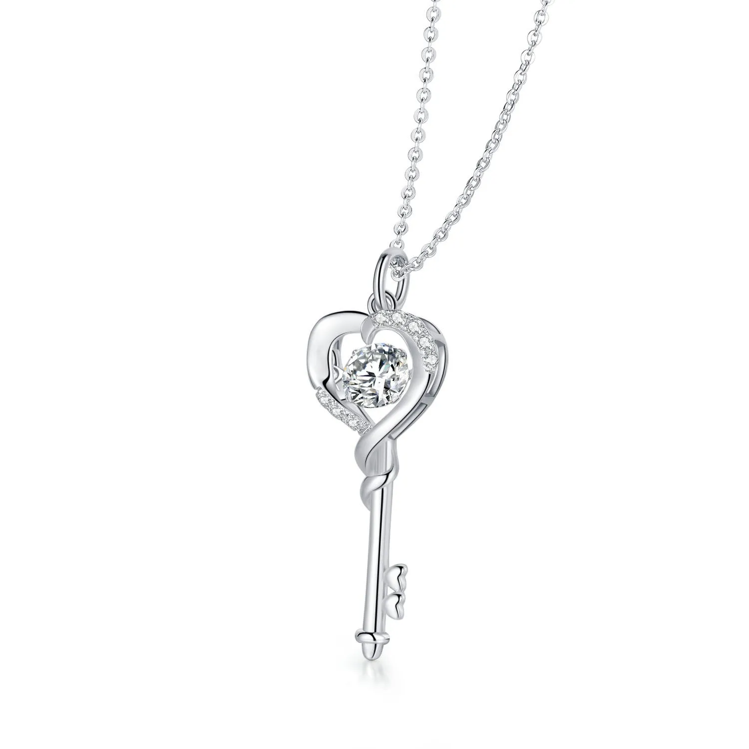 Heart Key Necklace