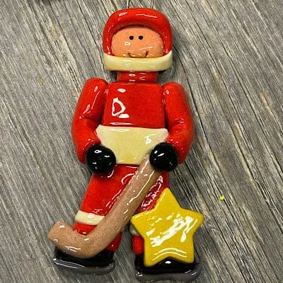 Hockey Player Christmas Ornament