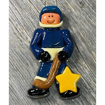 Hockey Player Christmas Ornament