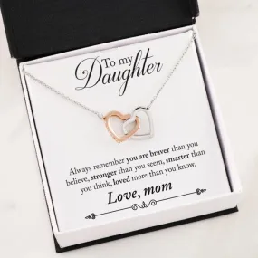 Interlocking Hearts Necklace - To My Daughter From Mom/Dad| Beloved Gift (5 Styles)