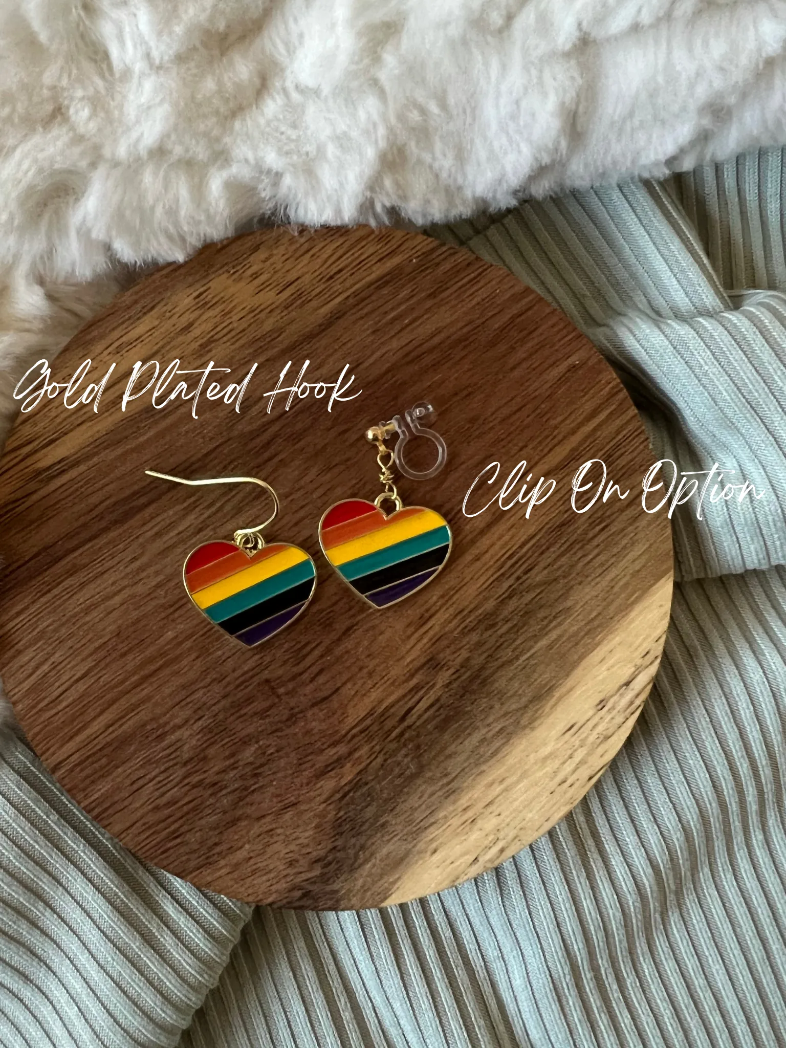 Kitty Rainbow Necklace and Earrings