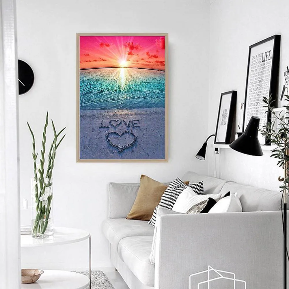 Love Beach DIY Full Drill Diamond Painting