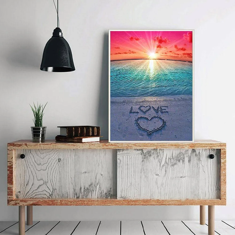 Love Beach DIY Full Drill Diamond Painting