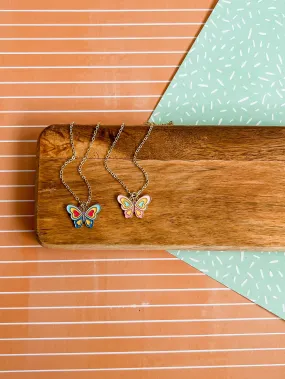 Mae the Butterfly Necklace and Earrings