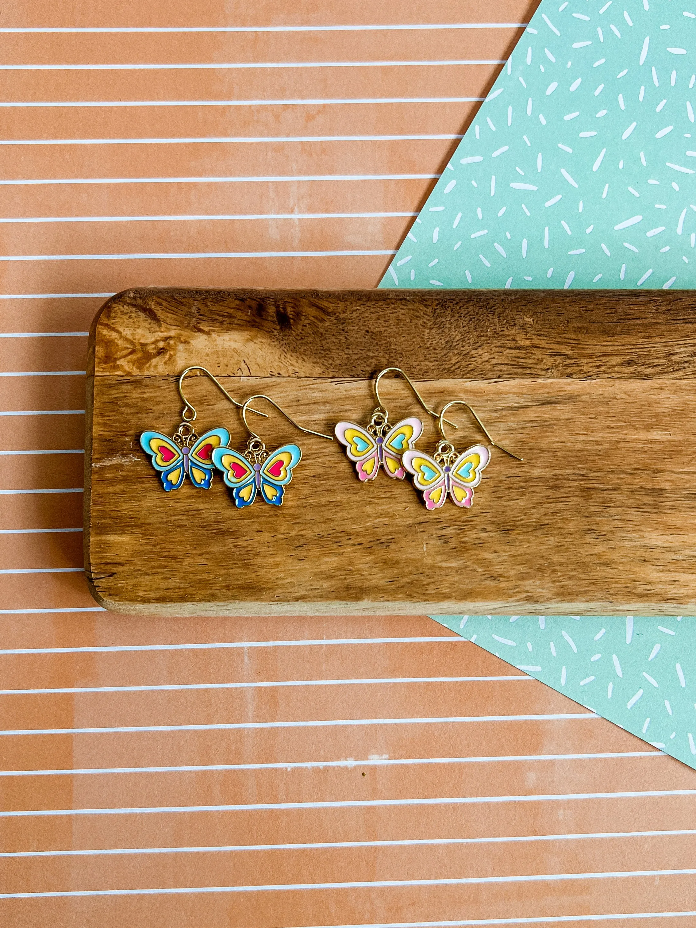 Mae the Butterfly Necklace and Earrings