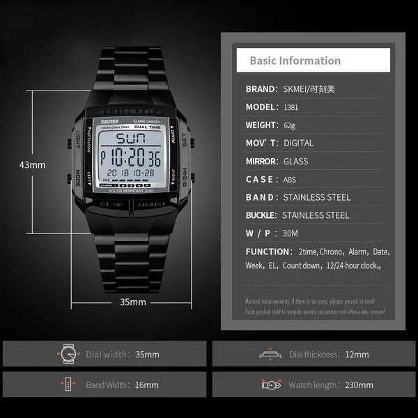 Men's Fashion LED Digital Watch