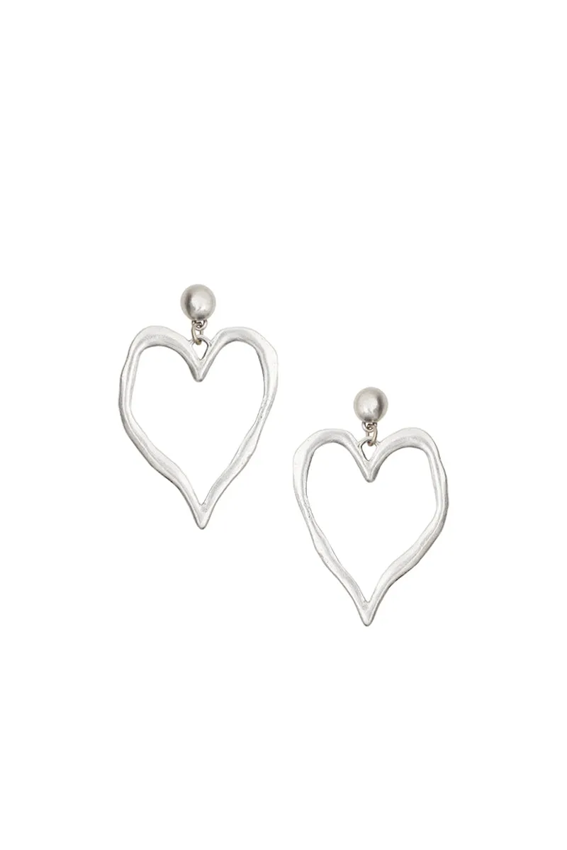 Open Heart Earring