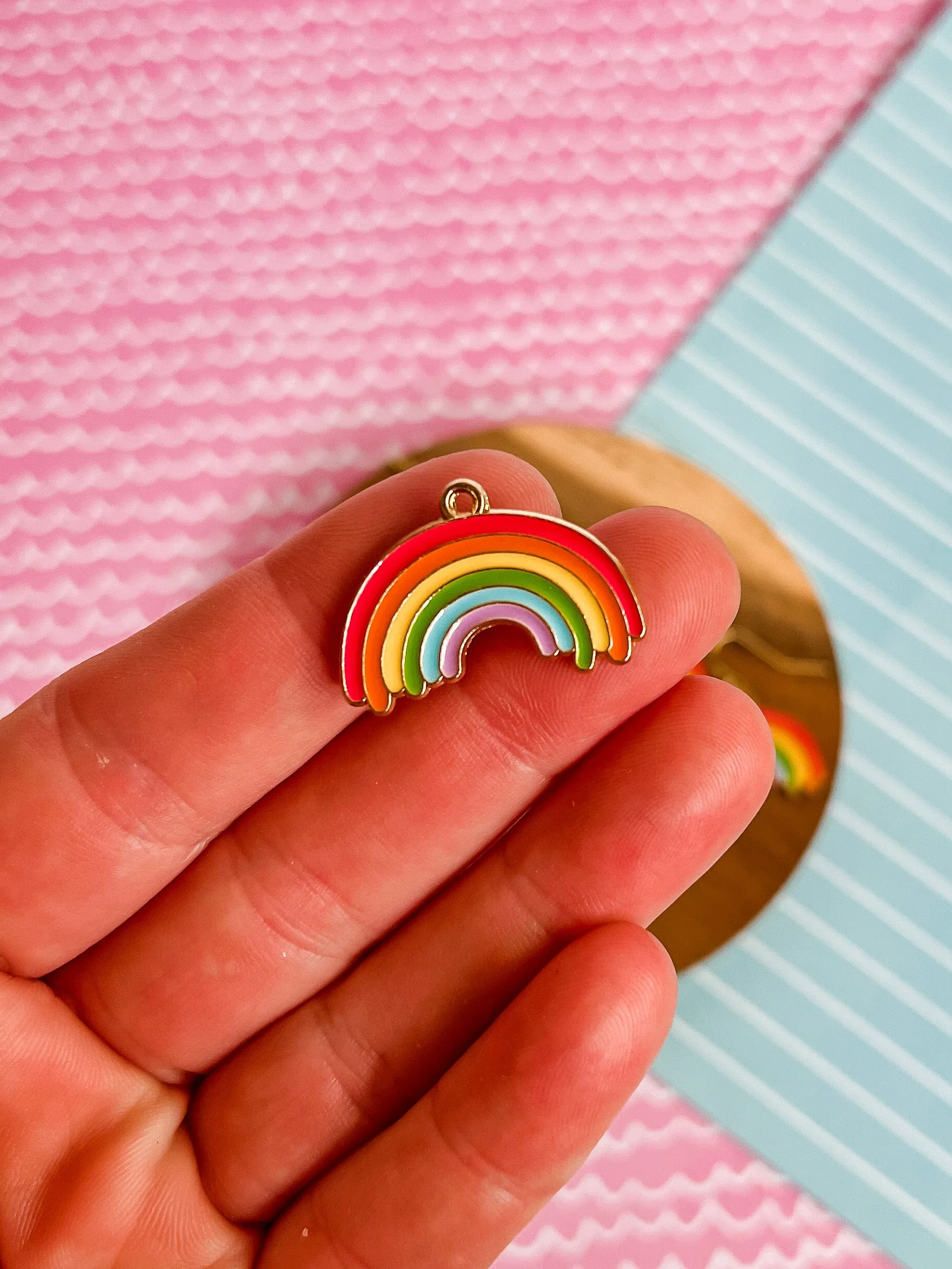 Painters Rainbow Necklace and Earrings