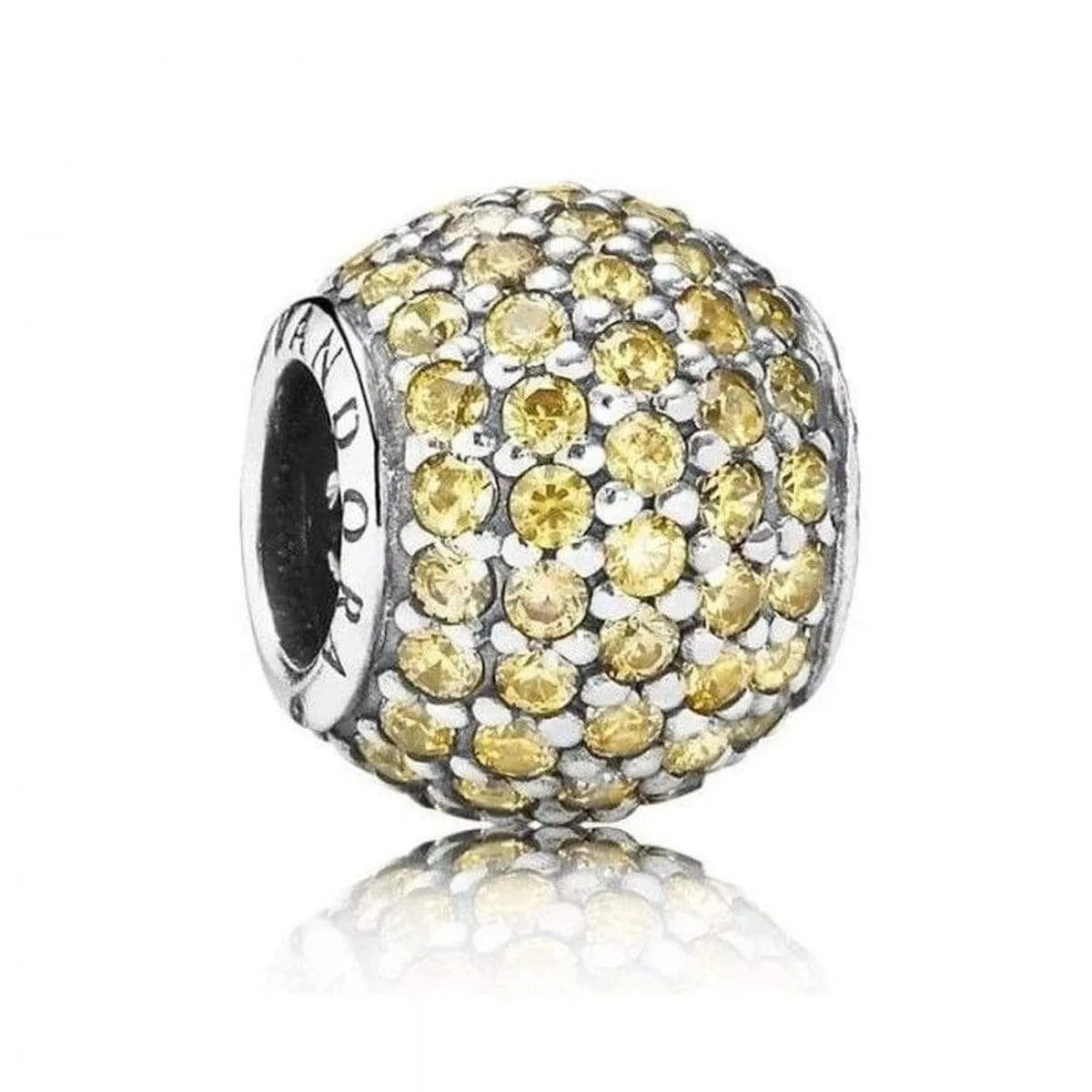 Pandora Golden Pave Ball Charm #791051FCZ