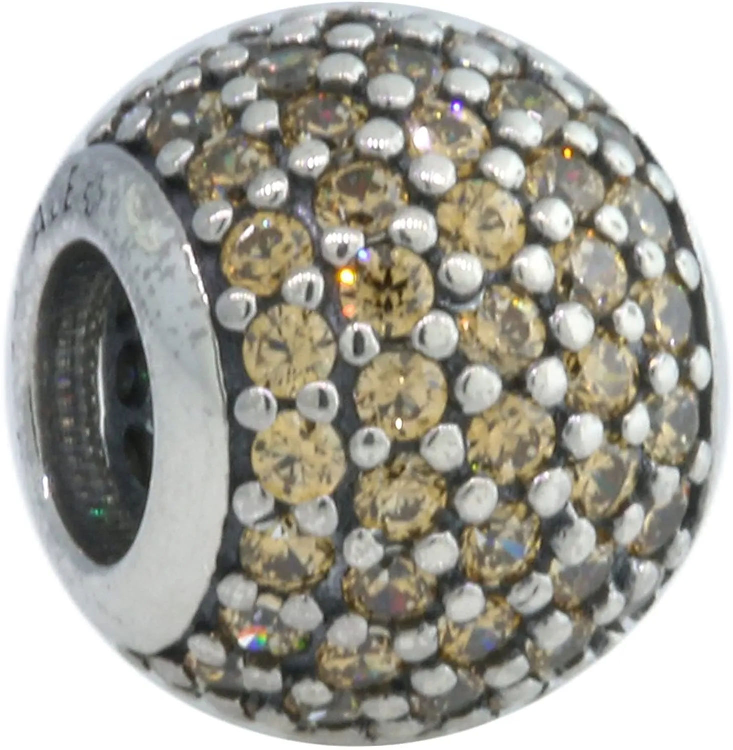 Pandora Golden Pave Ball Charm #791051FCZ