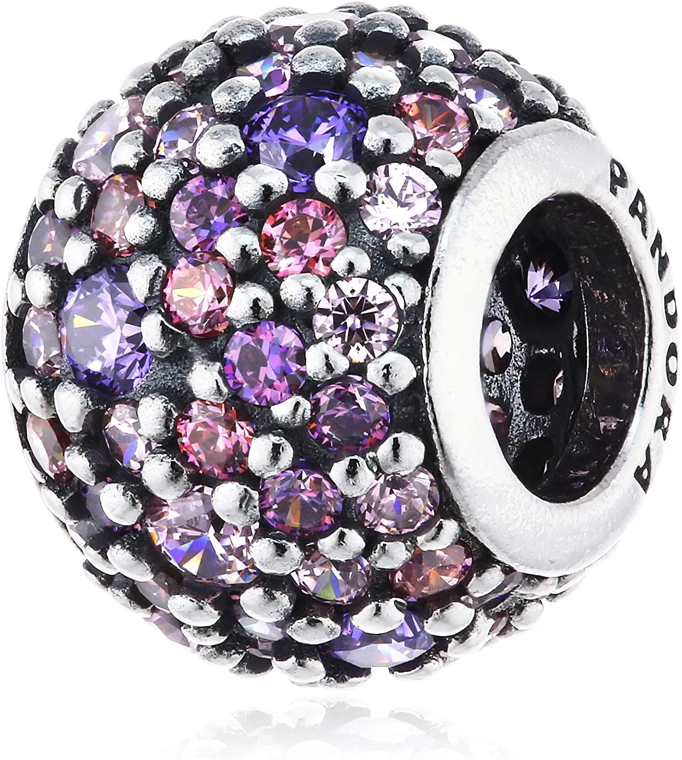 Pandora Pink sparkles pave ball charm #791261ACZMX