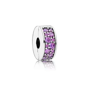 Pandora Purple PavÃ© Clip Charm #791817CFP