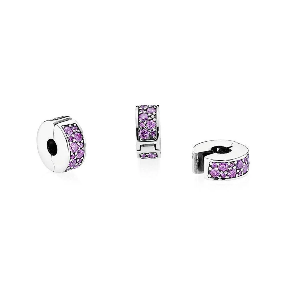 Pandora Purple PavÃ© Clip Charm #791817CFP