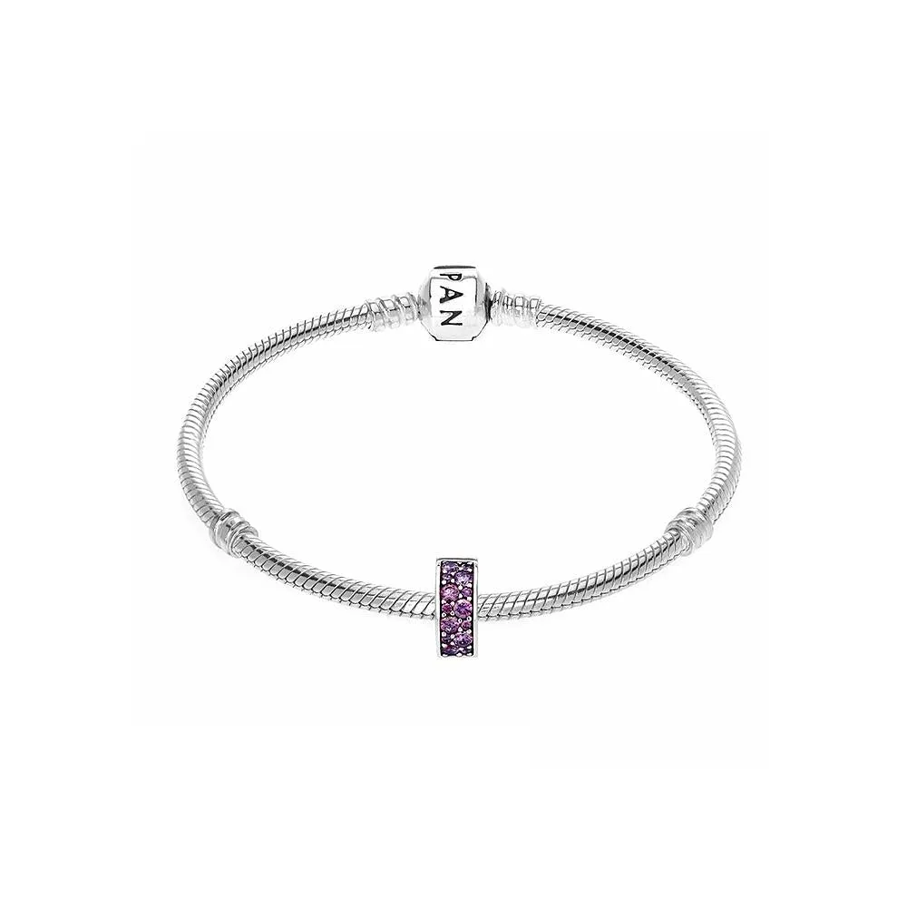 Pandora Purple PavÃ© Clip Charm #791817CFP