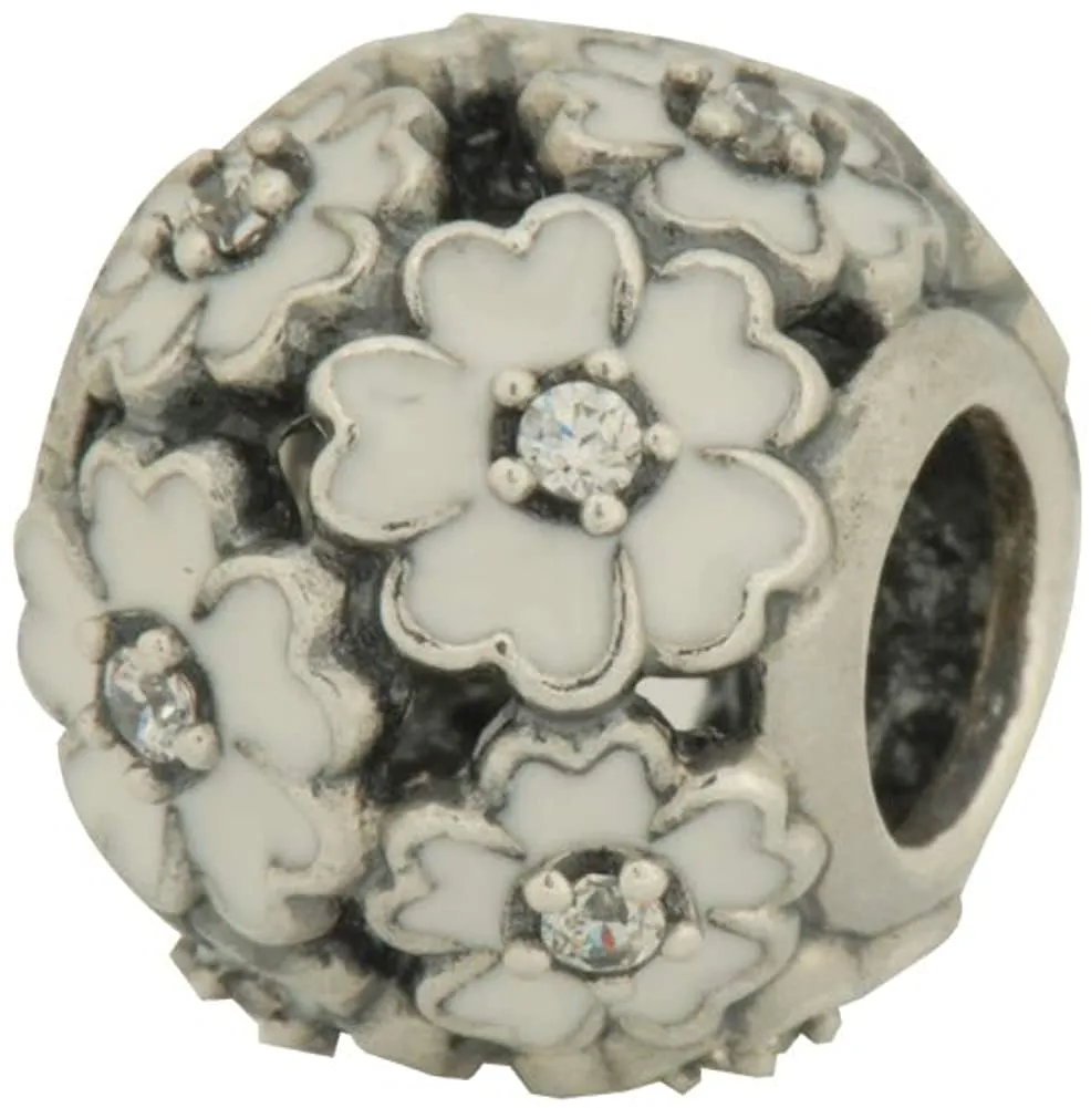 Pandora White Primrose Meadow Charm #791488EN12