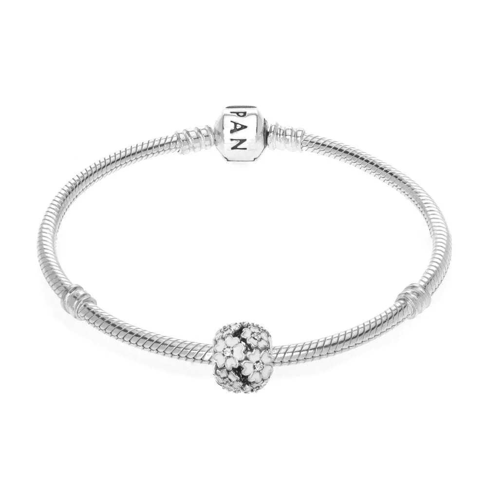 Pandora White Primrose Meadow Charm #791488EN12