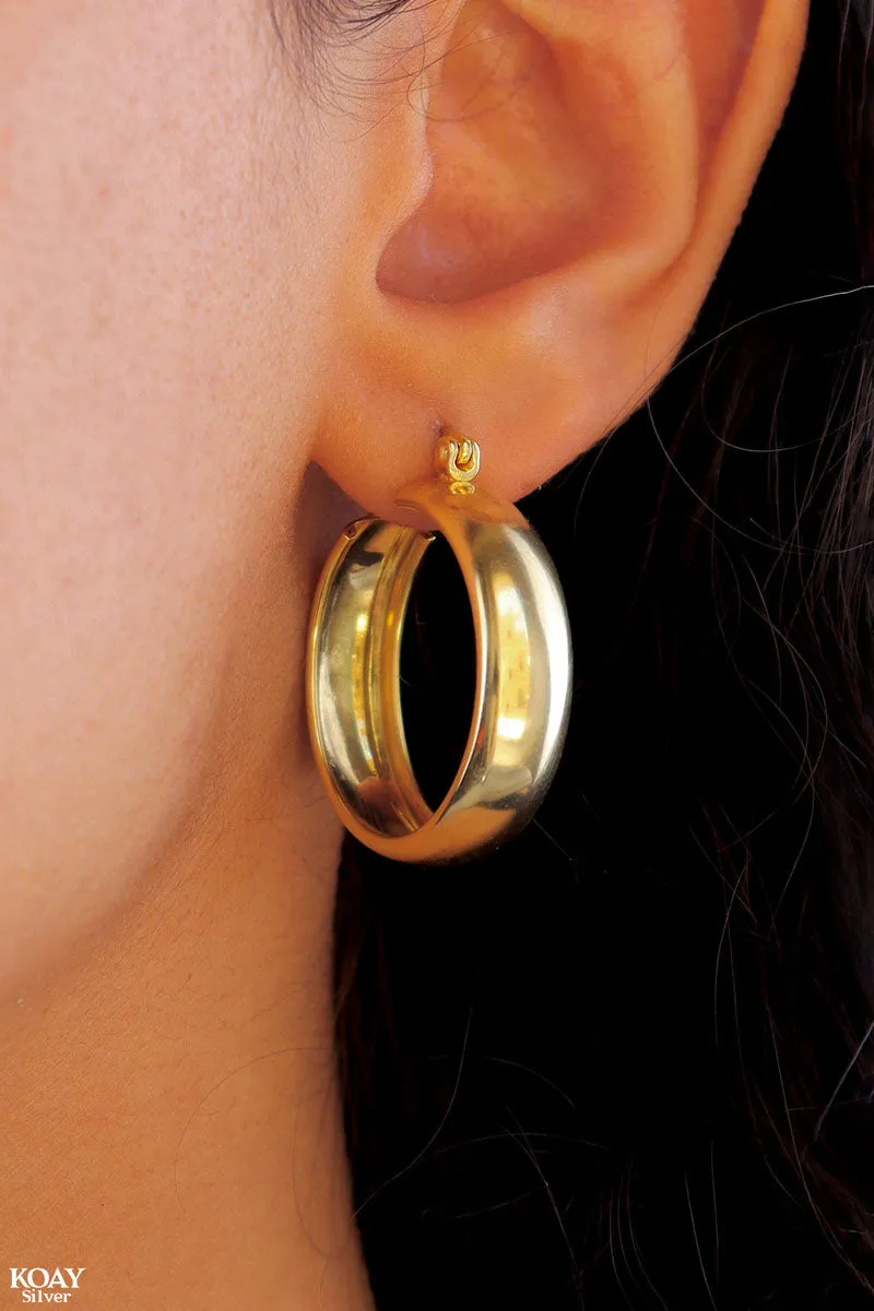 Plain Hoop GP Earring