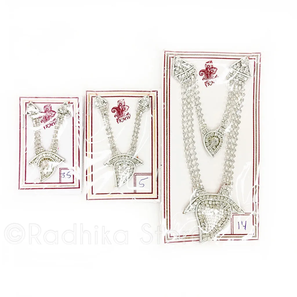 Pure White Prema - Deity Crown and Necklace Set