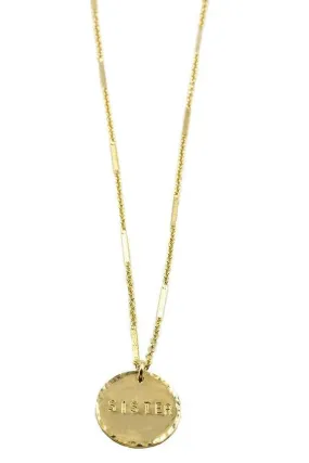 Sister Coin Necklace - 14K Gold Filled