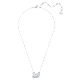 SWAROVSKI Dancing Swan necklace 5514421, Swan, White, Rhodium plated